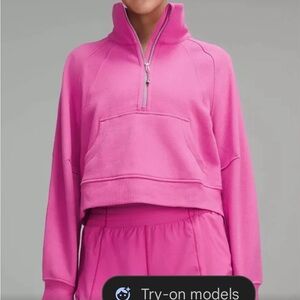 Lululemon pink half zip